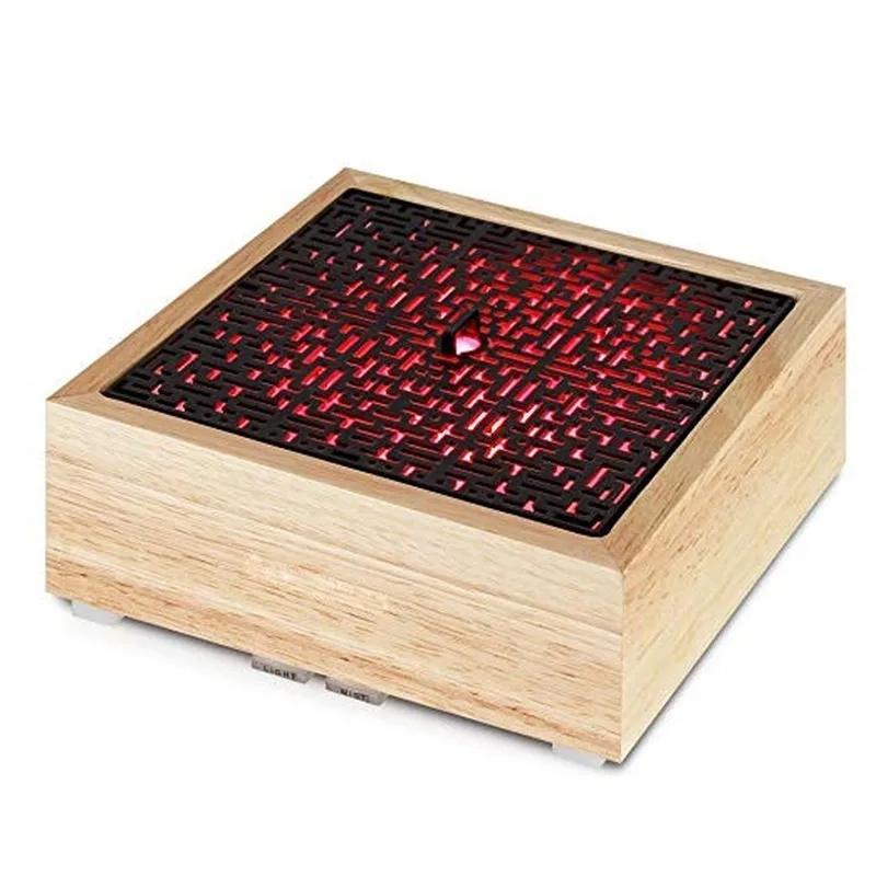

GRTCO Read Wood Aroma Essential Oil Diffuser Ultrasonic Air Humidifier with 7 Color Changing LED Lights for Office Home