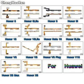 

ChengHaoRan Power On Off Volume Up Down Button Key Flex Cable For Huawei Honor 8 9 9i 10 Lite Note 10 V8 V9 Play V10 8X Max