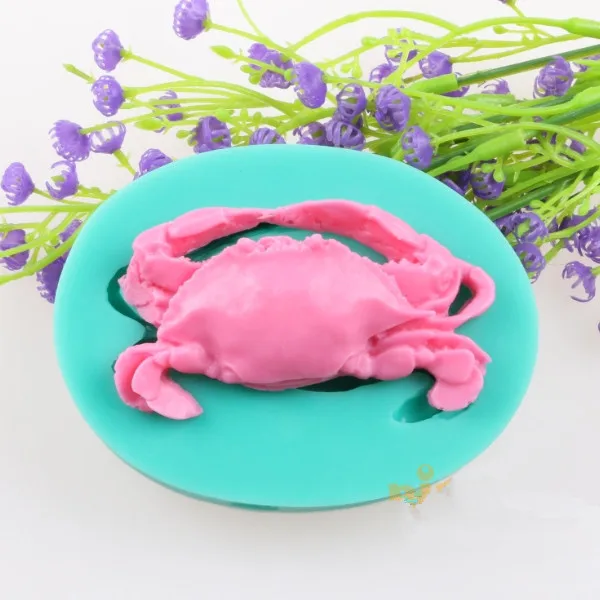 Реалистичный Краб 3D моделирование силиконовые формы морских животных украшения