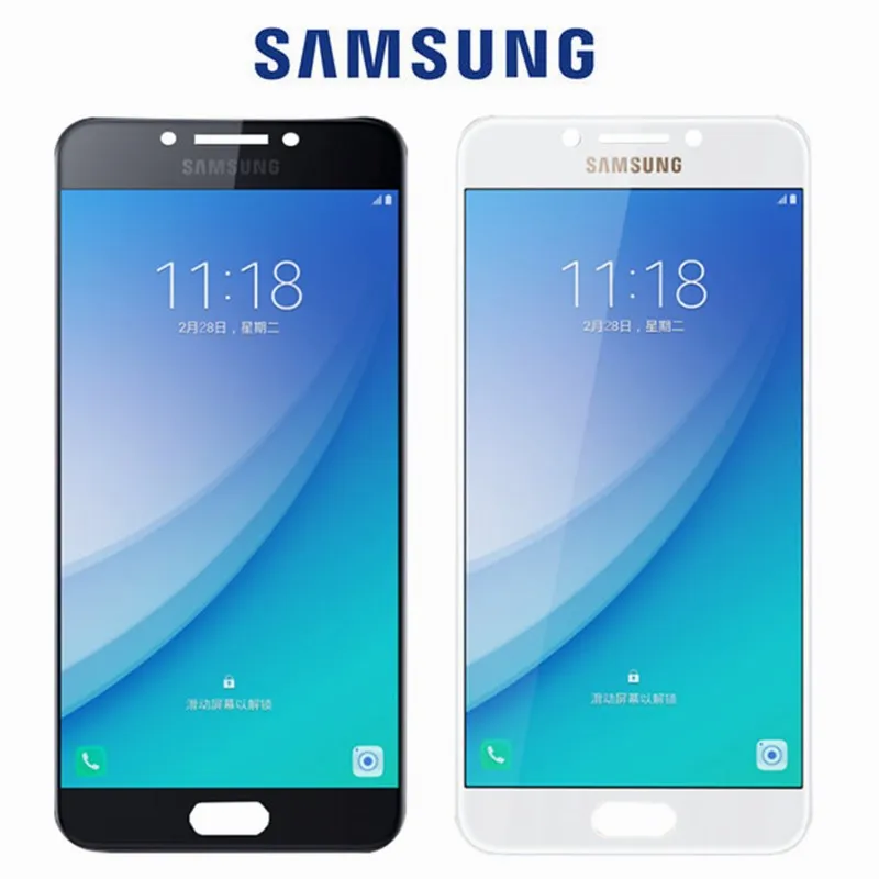 ЖК дисплей Super AMOLED для Samsung Galaxy C7 Pro C7010 с сенсорным экраном и дигитайзером в сборе