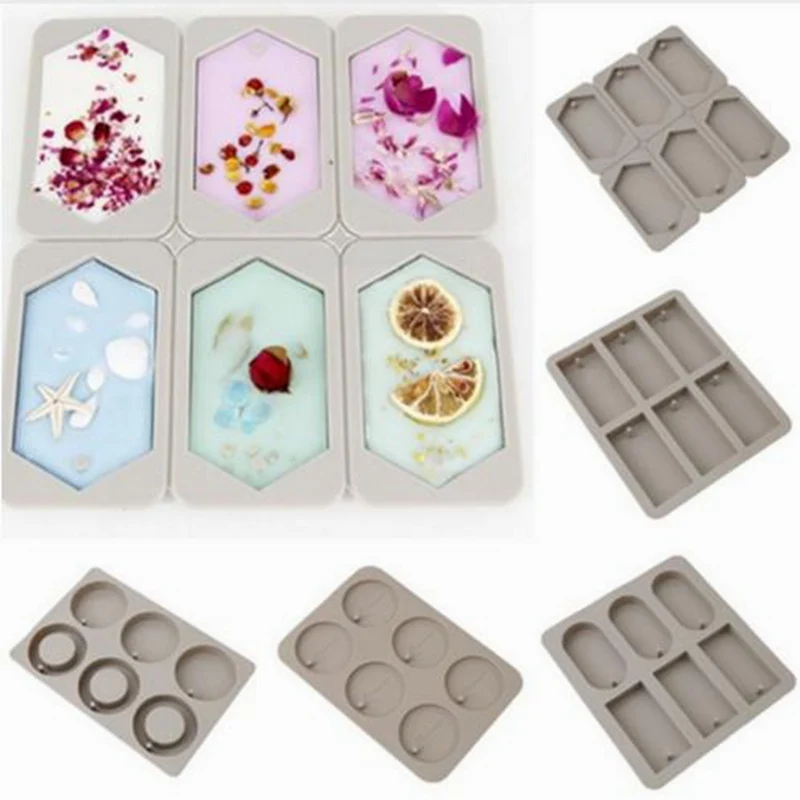 4 Cavity Silicone Soap Mold DIY Peach Heart Candle Aroma Wax Tablets Mould