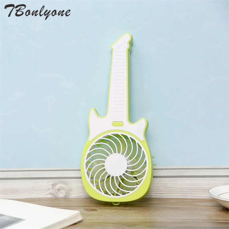 

TBonlyone 1200mAh Guitar Fan Portable Fan for Baby Outdoor Travel Electric Cool Fan Table USB Fan Battery Rechargeable Mini Fan