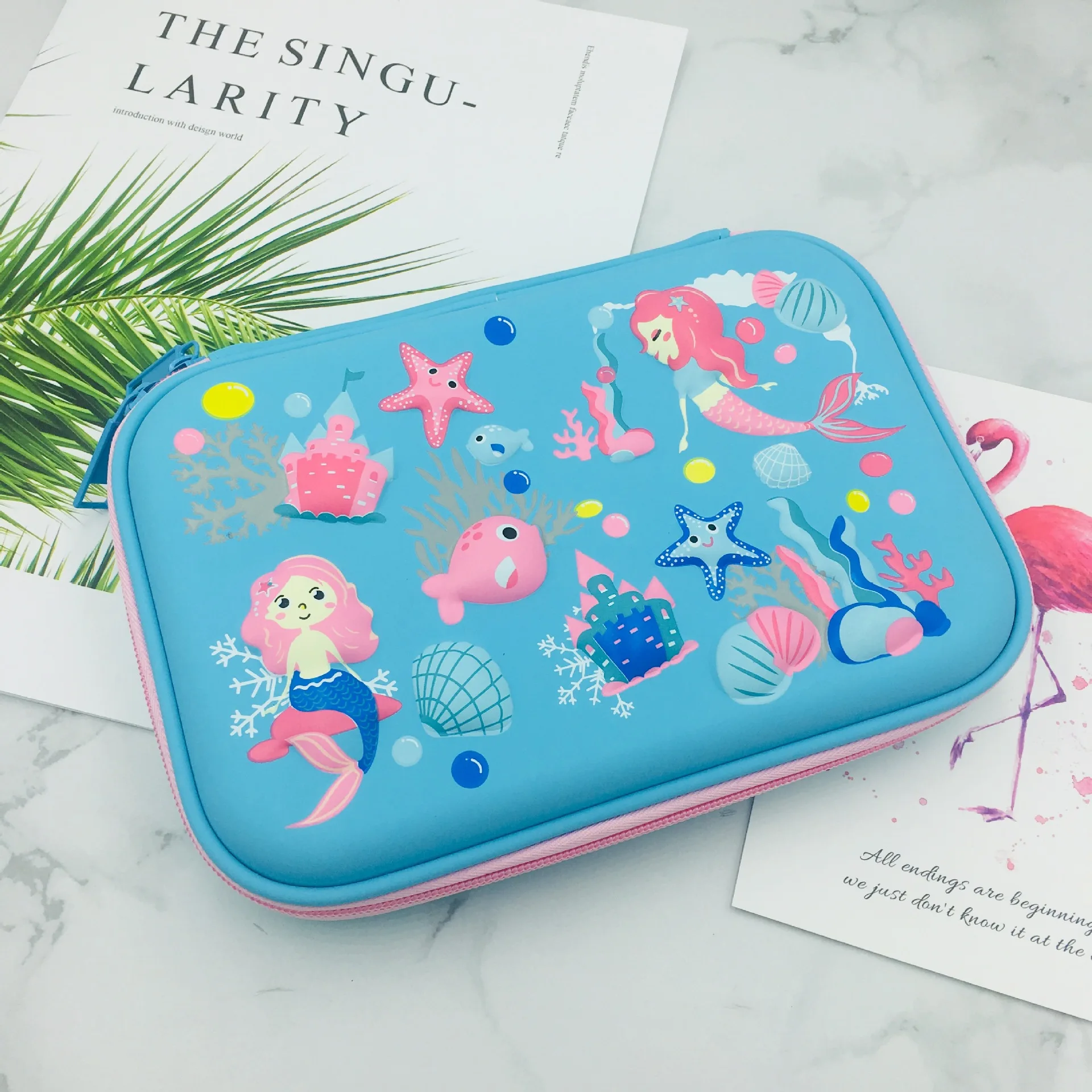 

Underwater World Pencil Case Kawaii EVA Creative School Office Gift for Kids Supplies Escolar Pencil Case Pen Storage