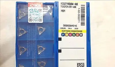 

2PCS NEW in box KOR+ TCGT110204-AK H01 TCGT21.51-AK Carbide Inserts 10PCS/Box