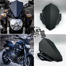 Мотоцикл с ЧПУ лобовое стекло алюминиевый набор дефлектор подходит для YAMAHA MT-07 MT 07 MT07 FZ07 FZ-07 FZ 07 18-19"