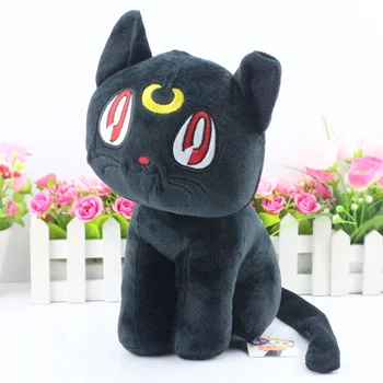 

12"30cm Sailor Moon Black Luna Cat Plush Doll Toy With Tag 1PCS
