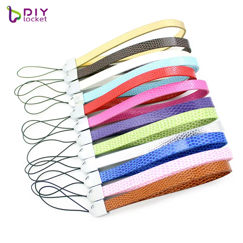 

10pcs Diy Snake Mix Color Pu Leather Keychain Wholesale Popular Pu Leather Keychain Jewelry LSBR053*10