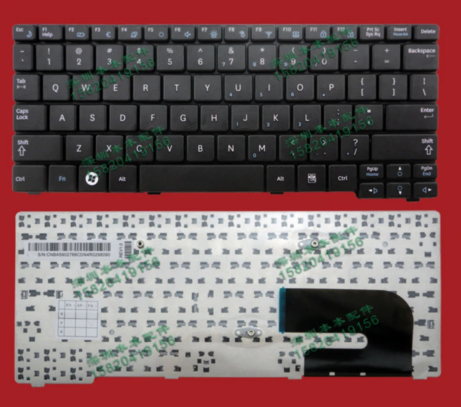 

New For Samsung N145 N148 N150 N128 NB30 NB20 Laptop Keyboard US version Free Shipping