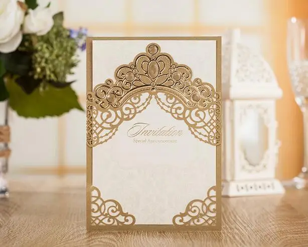 golden invitations