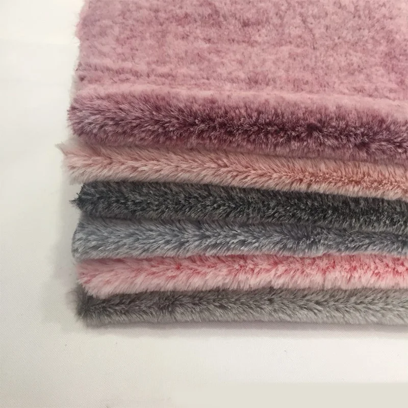 

Artificial plush cloth 550g two-color rabbit velvet imitation engraved clothing fabric home textile fabrics