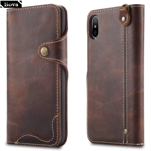 

Роскошный кожаный чехол для Apple iPhone XS Max XS XR, защитный чехол, деловой защитный чехол из натуральной кожи, чехлы