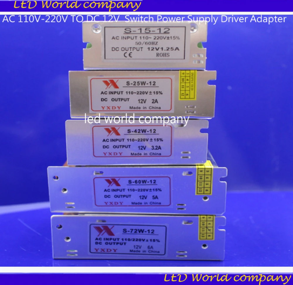 Factory Directly Sell Ac 110v220v To Dc 12v Full Range Of Power Supply