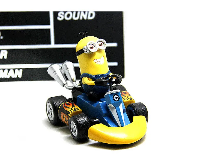 Rare !! TIM pull back car Funny toy kawaii Minions Figureminion figure