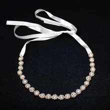 SLBRIDAL Великолепная Свадебная повязка на голову со стразами свадебные головные уборы аксессуары для волос для подружек невесты модные повседневные женские украшения