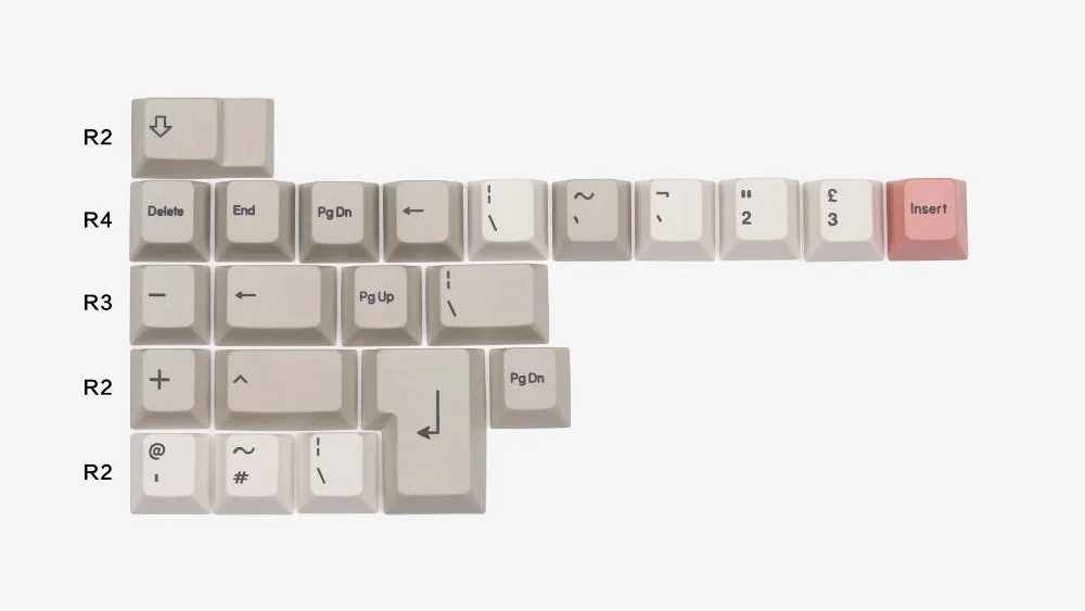 [In Stock] R4 Enjoypbt 9009 keycap Cherry profile Dye-subbed keys International kit VIM kit for cherry mx mechanical keyboard