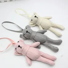 16 см Плюшевые игрушки льняной плюшевый мишка кролик мягкая чучело игрушки Маленькая подвеска на телефон сумки брелок подарки для свадьбы