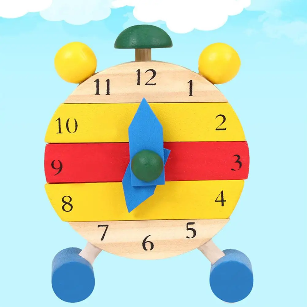 Wooden Clock Toys for Kids Time Learning Clock Early Educational Toys