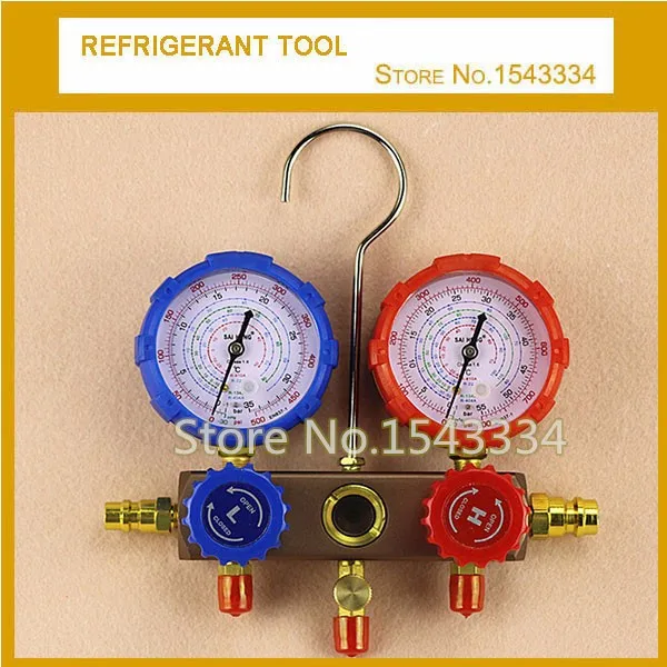 

Free shipping Refrigerant Tool R12 R22 R134A R410 Manifold Gauge set