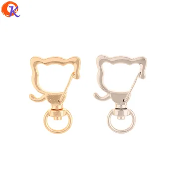 

Cordial Design 50pcs 22*34mm Jewelry Accessories/Hand Made/Cat Shape/DIY Making/Key Chain Clasps/Jewelry Findings Component