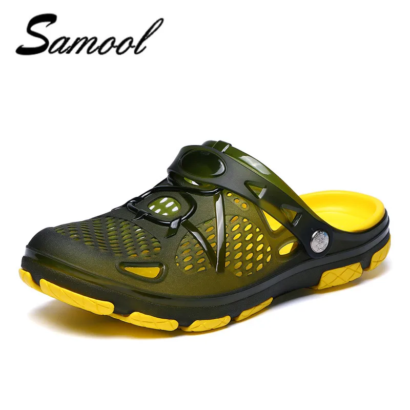 Home Slippers Men flip flops Mens Sandles jelly Beach Water Upstream Summer Male Beach Flat Heel 
