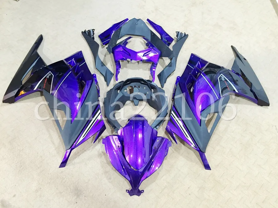

New Injection Abs Motorcycles Fairing Kit Fit for kawasaki EX300 2013-2017 Ninja300 13 14 15 16 17 EX300 cool purple black