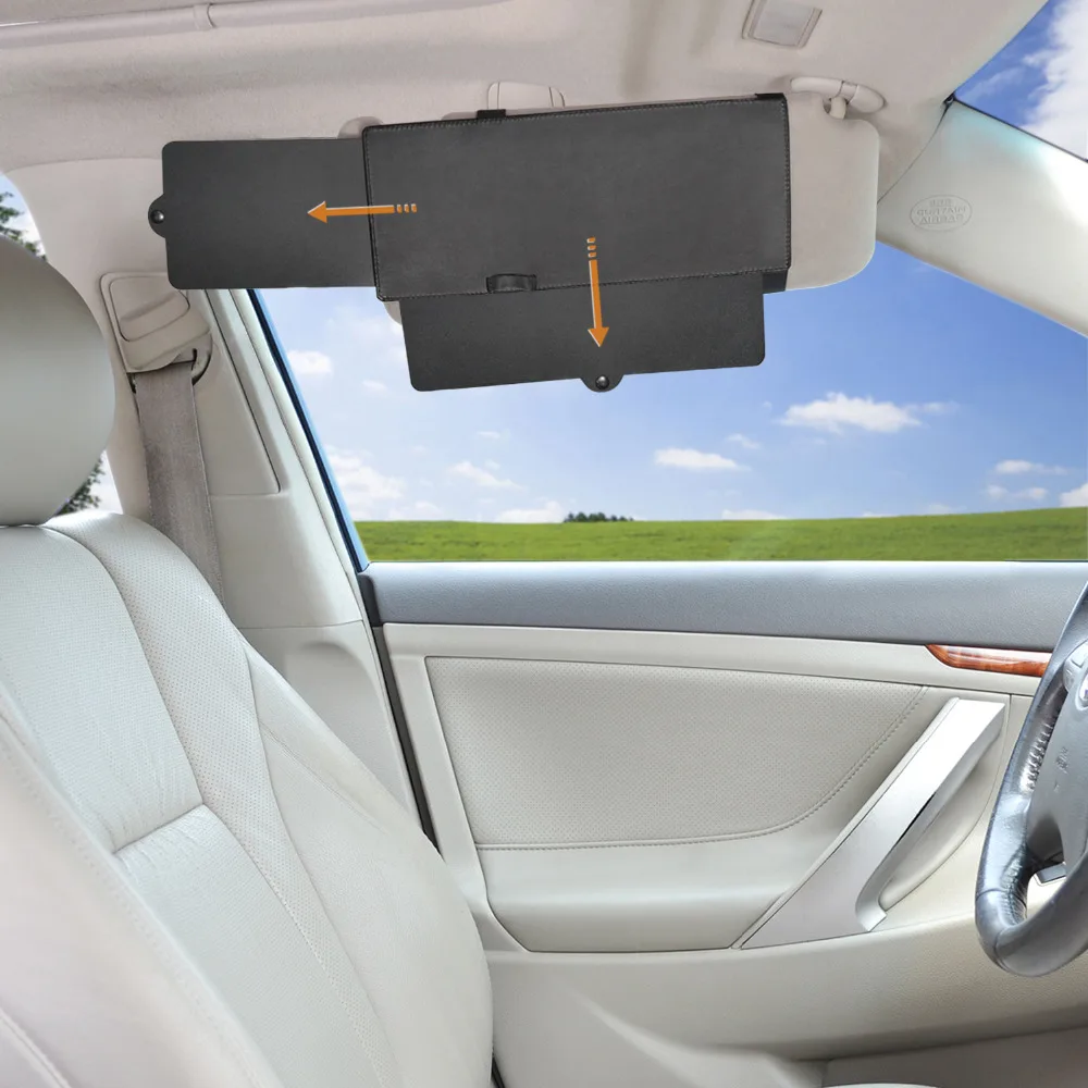 1 pi/èce WANPOOL Extension de Pare Soleil pour Conducteur ou Passager