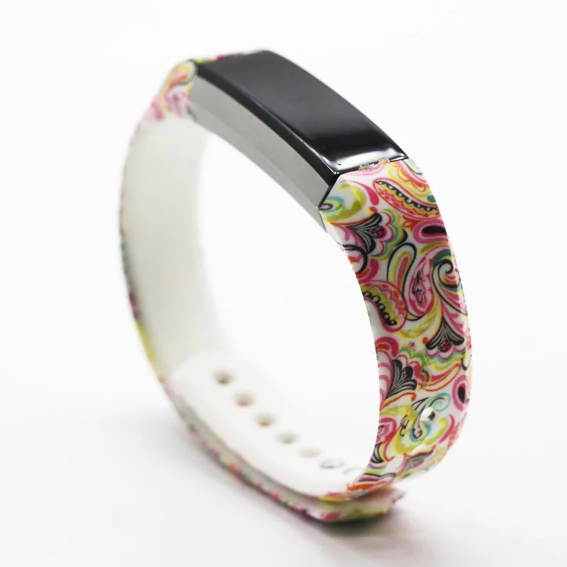 Patterns Large & Small Silicone Fitbit Alta Wristbands Sports Smart DIY Watch Bands Bracelet Strap Replacement in 20 Colors (60)