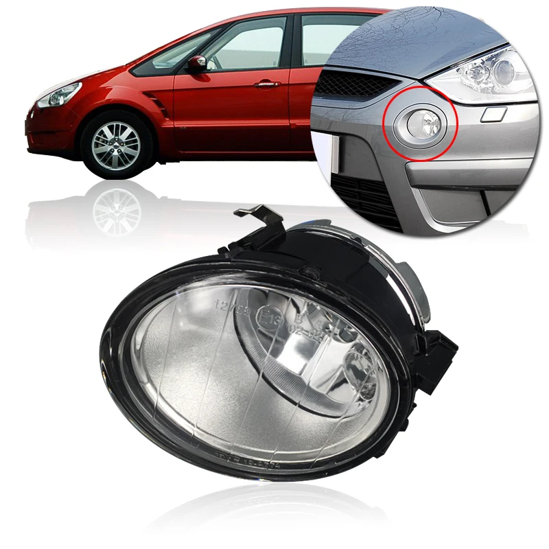 

CAPQX Front bumper fog light For Ford S-MAX C-MAX Driving foglight Fog Lamp