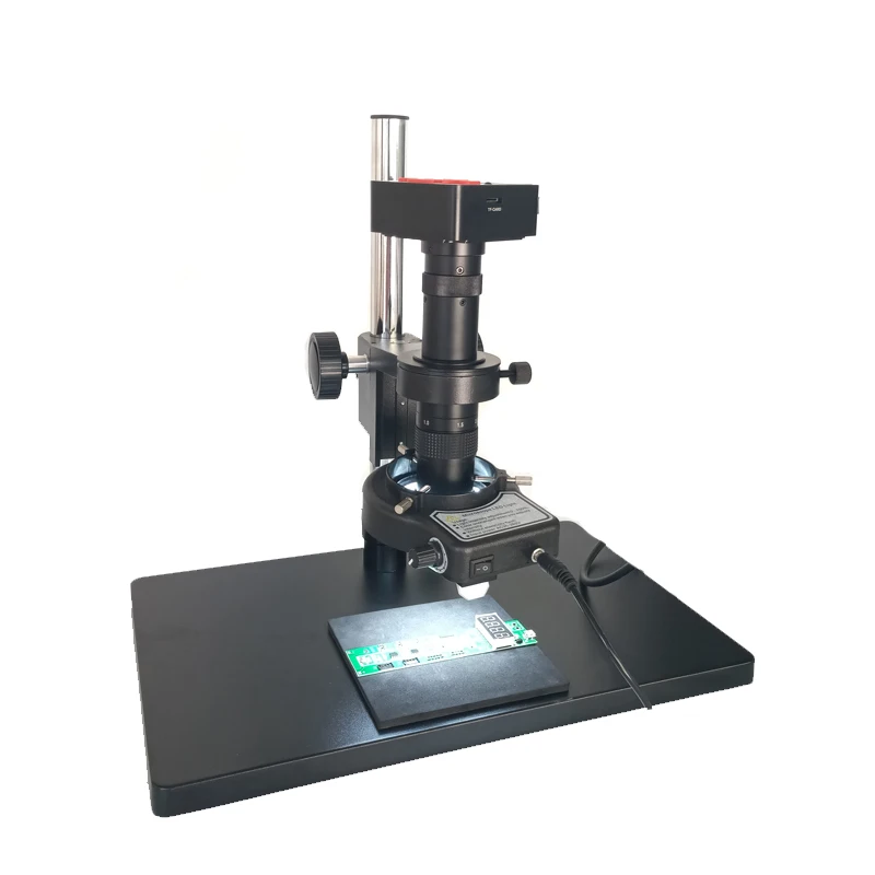  3D 10X 180X C-Mount zoom lens 21MP 1080P HDMI USB Digital microscope camera for Smartphone IC repai
