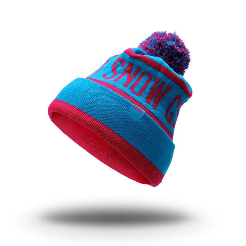 

Gsou Snow Winter Hats for Women Men Unisex Beanie Colorful Outdoor Thermal Warmth Snowboard Knitted Cap Cheap Ski Perfect Gifts