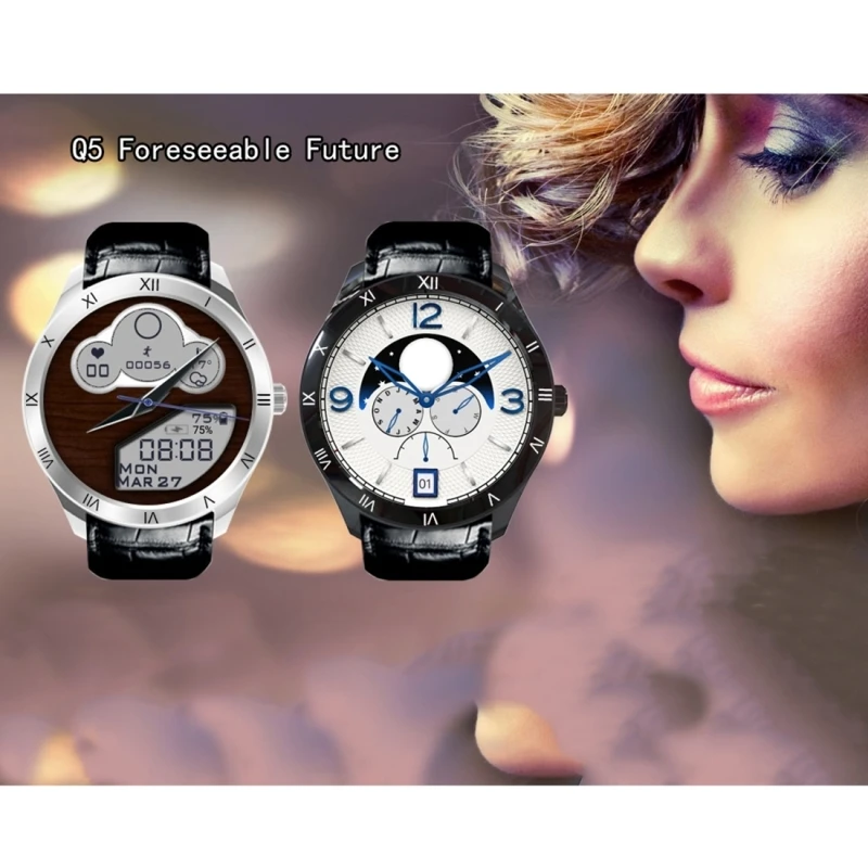 Q5 3G Smartwatch Phone Android 5.1 MTK6580 Quad Core 1.3GHz 512MB RAM 8GB ROM 1.39 OLED Screen WiFi GPS smart watch