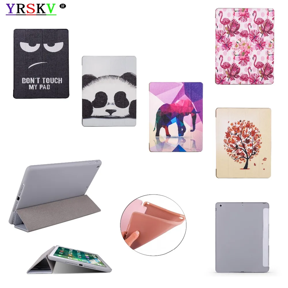 

Case for iPad Air inch (2013) YRSKV Painted Ultra Slim Light weight PU leather cover+TPU shell Smart Sleep Wake Tablet Case