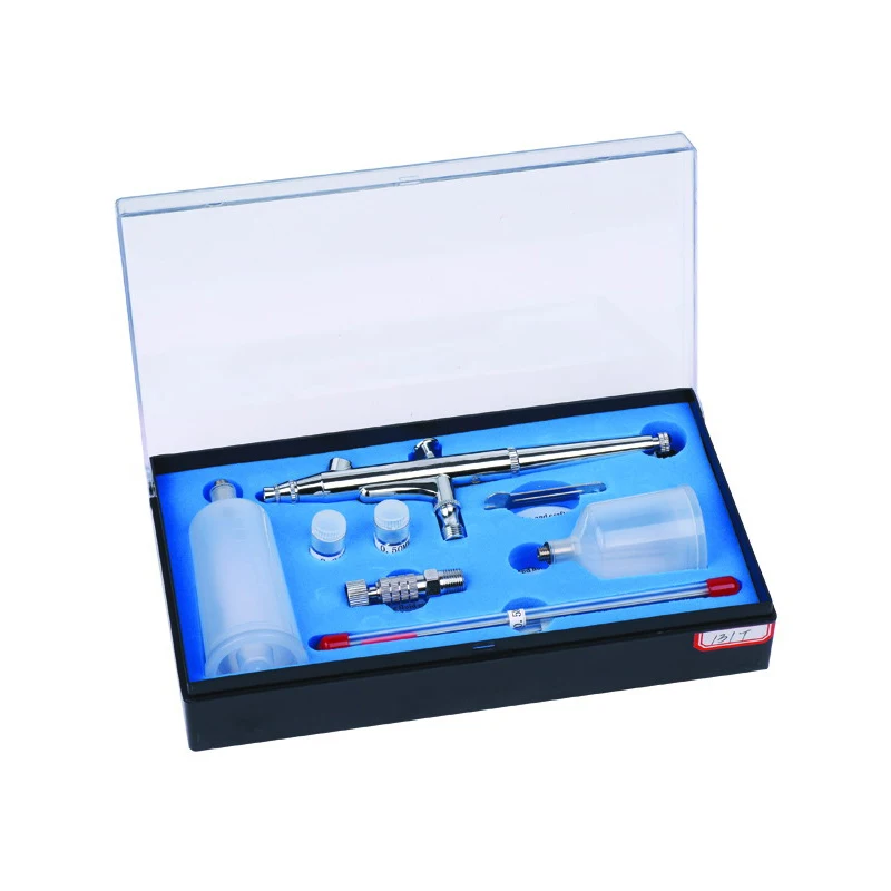 

0.2mm/0.3mm/0.5mm Portable Gravity Feed Dual Action Airbrush Paint Spray Gun Set Airbrush For Nail Art Makeup Body Tattoos