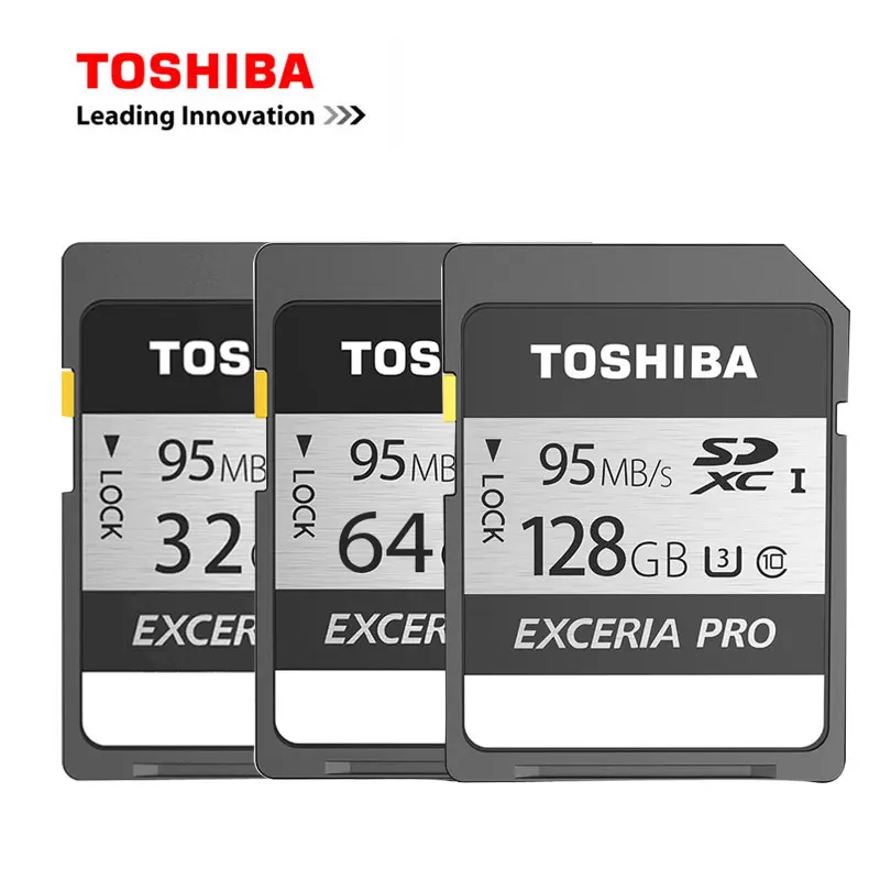 Toshiba PRO SD Card UHS U3 128GB 95MB/s SDXC 64GB Memory Card 32GB 16GB