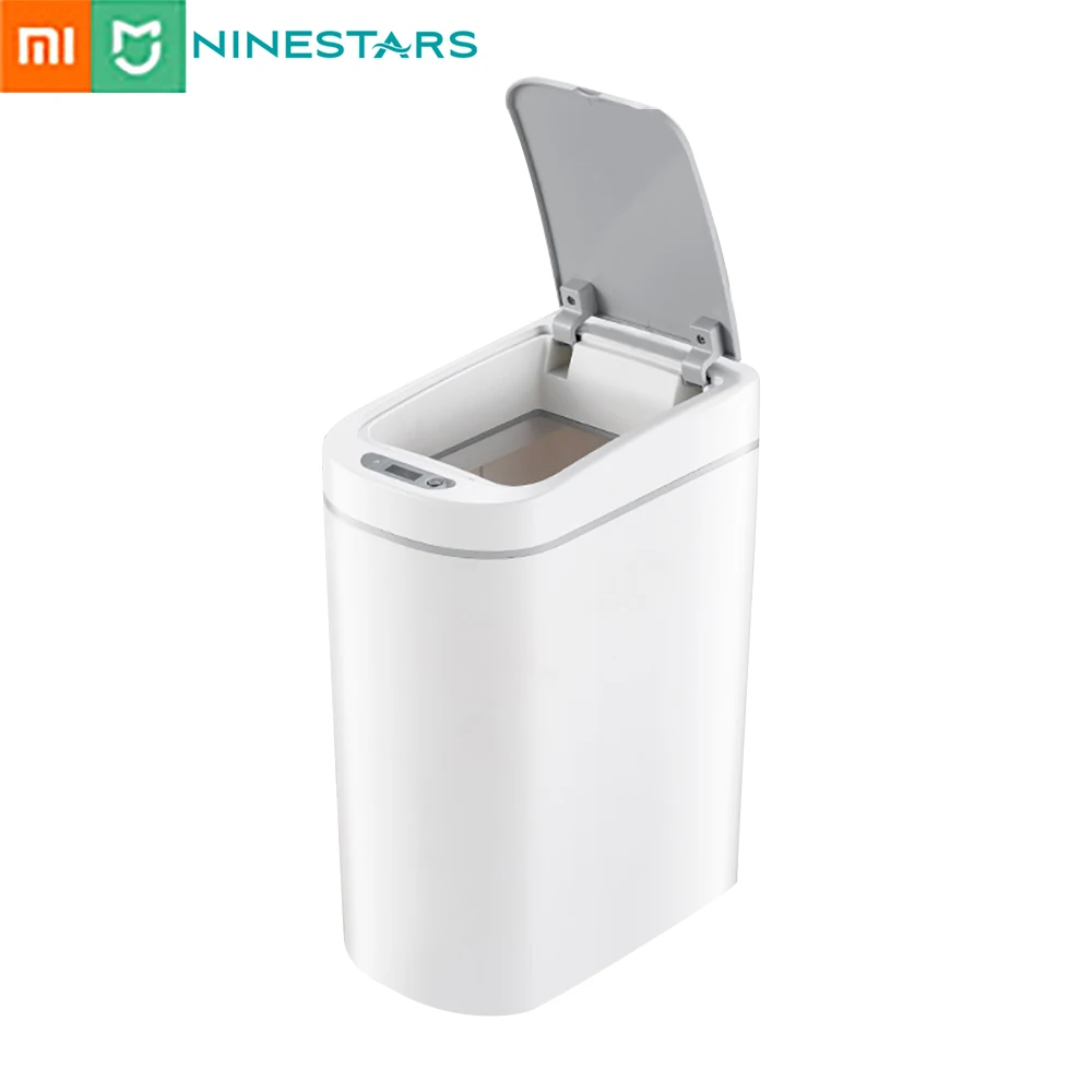 

Xiaomi Mijia NINESTARS Smart Trash Can Motion Sensor 7L Ashcan Bins Auto Sealing LED Induction Cover Trash IPX3 Waterproof