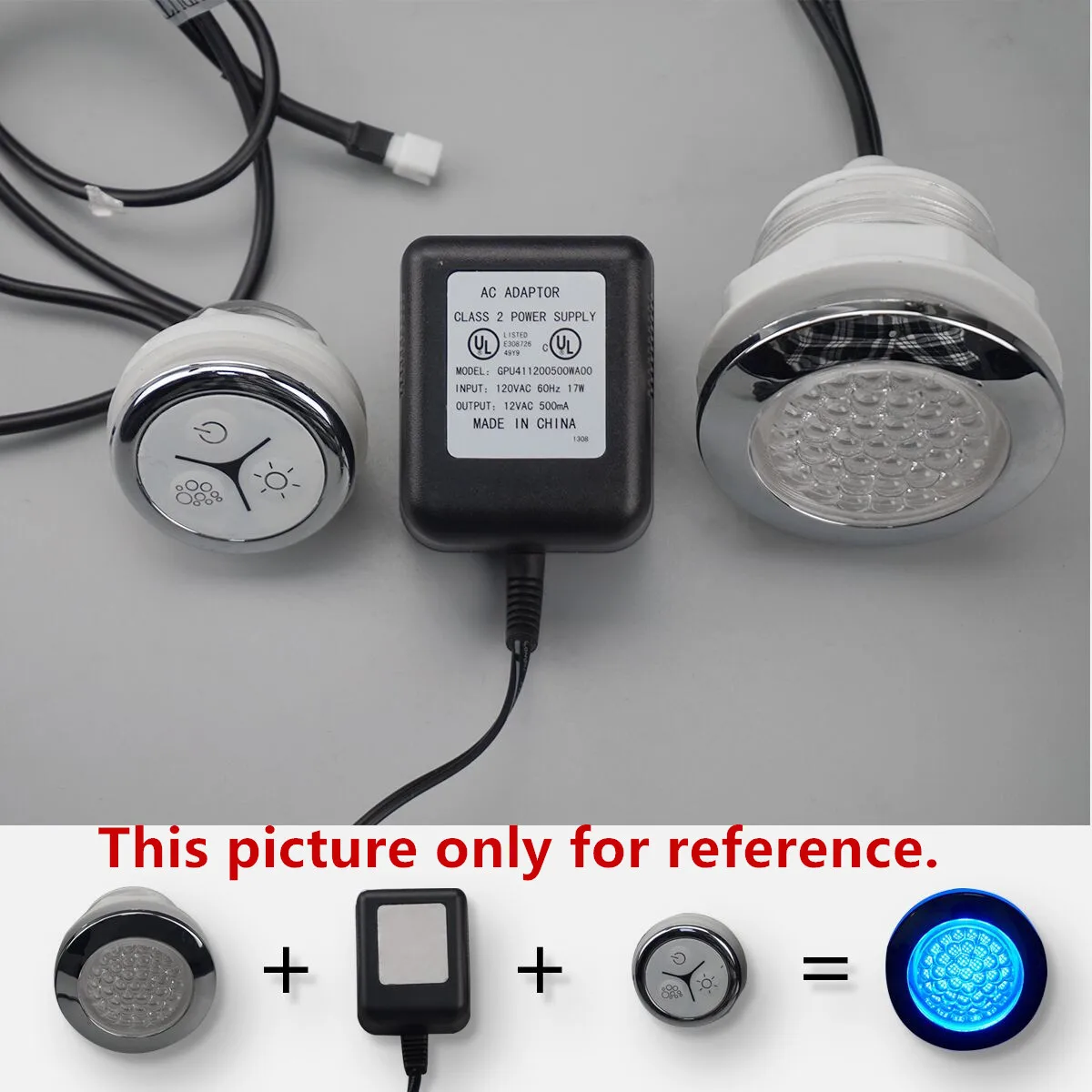Водонепроницаемый RGB светодиодный светильник с цветным контроллером 12 В постоянного тока для гидромассажной ванны, спа-бассейна, подводный светильник, контроллер YZ-1803