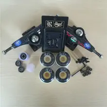 Skateboard Parts ROYAL 5.25″ Skate Trucks Brand mixed 51&52mm skate Wheels & ABEC-7 Bearings & Royal Riser Pads & A Hardware Set