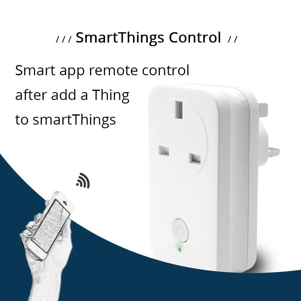 Zigbee 3.0 UK Power Socket Compatible With SamrtThings Echo Plus Smart Gadget Switch Wireless Phone APP Remote Outlet(11)
