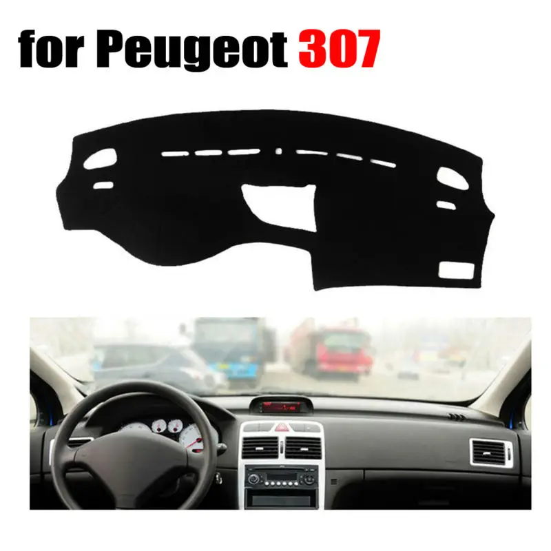 Car dashboard covers mat for Peugeot 307 all the years Left hand drive