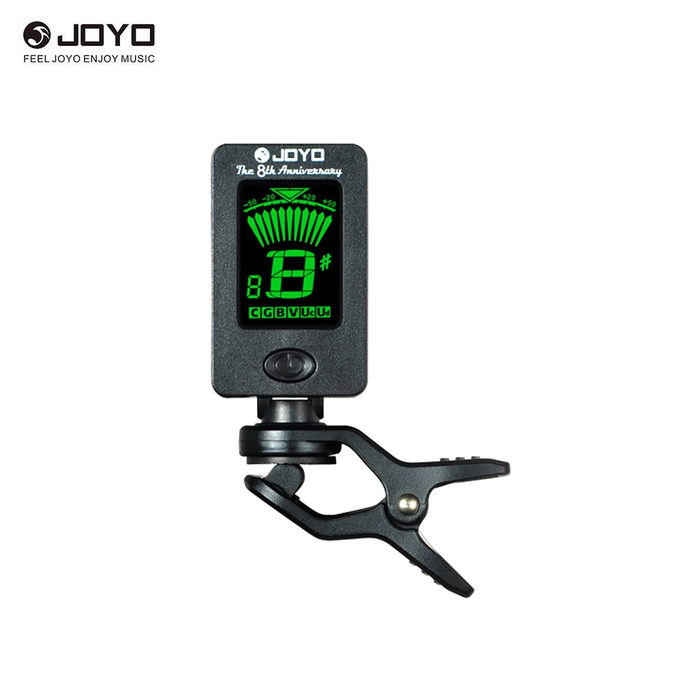 10 шт./лот JOYO JT-01 360 градусов Поворотный чувствительной Мини цифровой LCD клип тюнер