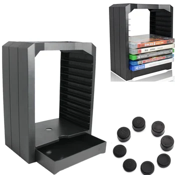 

PS4 PS 4 Games Disc Tower 10 games CD holder Storage Store Stand for Xbox One Playstation 4 PS4 Game Accessories Space Saving