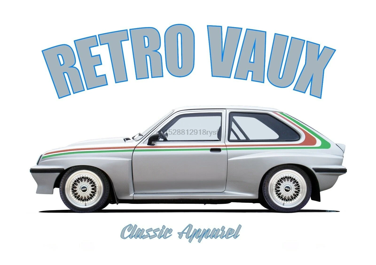

VAUXHALL CHEVETTE HSR t-shirt. RETRO VAUX. CLASSIC CAR. MODIFIED. RALLY CAR. DTV
