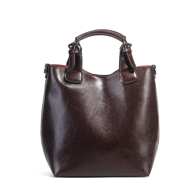ZROM бренд пояса из натуральной кожи сумки для отдыха для женщин Tote Женская мода Дизайнер Высокое качество женские офисные большой - Цвет: Coffee