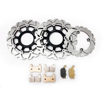 

BIKINGBOY Front Rear Brake Discs Disks Pads For Honda CBR 600 F F4i F4 Supersport 2001 2002 2003 2004 2005 2006
