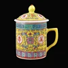 Factory junk Jingdezhen ceramic pastel hand-painted longevity boundless master cup tea cup old-fashioned water owner cup 6