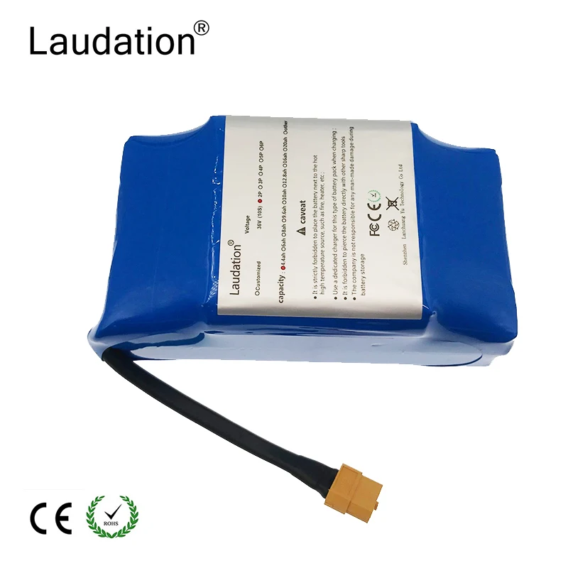 Laudation 4.4Ah 36 v 18650 литий-ионный аккумулятор 10S2P для баланса Скутер 2 колеса+ 2A зарядное устройство