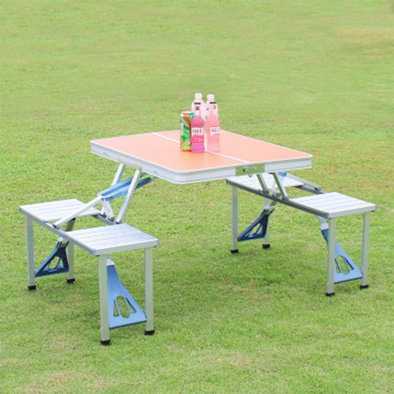  Outdoor Folding Table Chair Camping Aluminium Alloy Picnic Table Waterproof Ultra-light Durable Fol