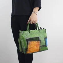 2017 Genuine Leather Top-Handle Bag Women Shoulder Bag Cross-body Handbag Cow Leather Vintage Original Design