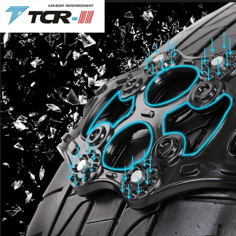 Universal Car Tire Anti-skid Chain Snow Chains For Car Wheels Winter Mud Tires Protection Chain Automobiles Roadway Safety