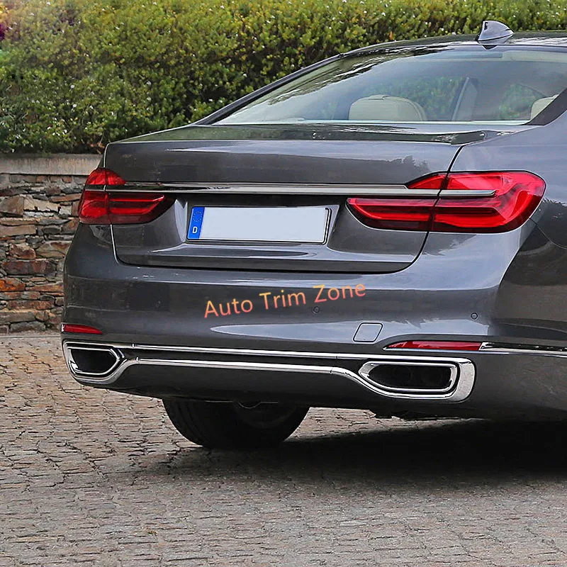 

Exterior ABS Chromed Rear Lower Bumper Mouldings 3PCS For BMW 7 Series G11/G12 2016-2018